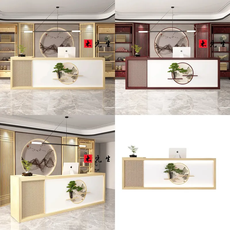 Solid Wood Reception Desk New  - Wellness Spa With Hotel recension och pris
