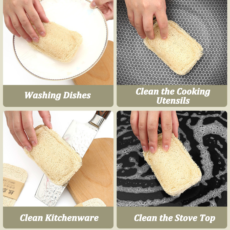 Natural Loofah Sponge Scrubber - Body Loofah Natural recension och pris